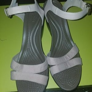 Crocs wedge shoes